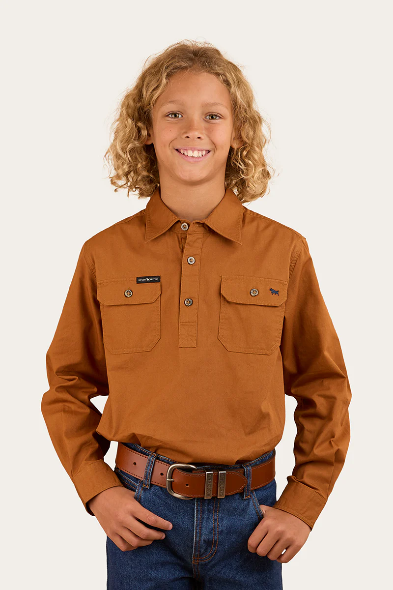 Ord River Kids Half Button Work Shirt - Image 53
