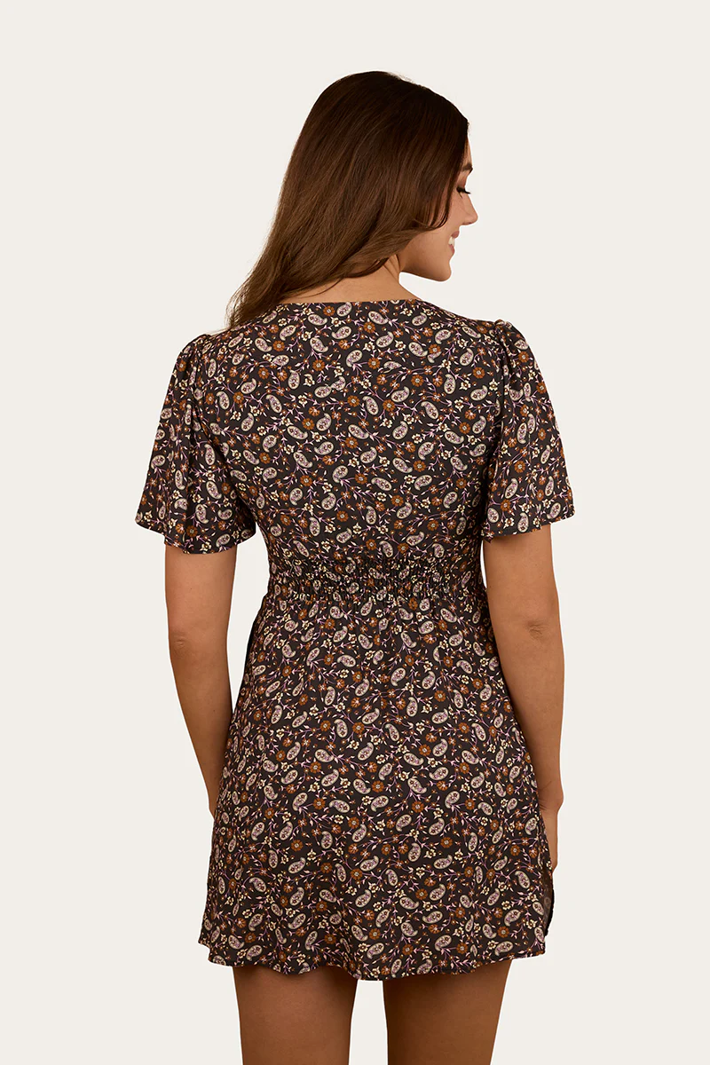 Patsy Womens Tie Front Mini Dress - Image 6