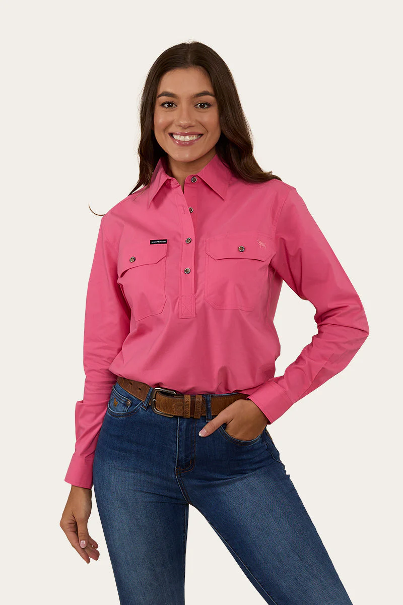 Pentecost River Womens Half Button Coolmax Work Shirt - Image 10