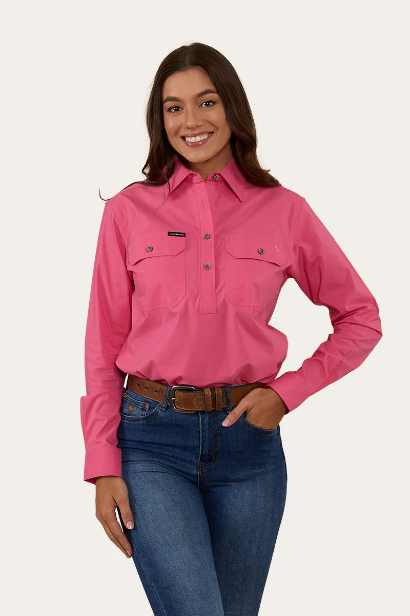 Pentecost River Womens Half Button Coolmax Work Shirt - Image 11