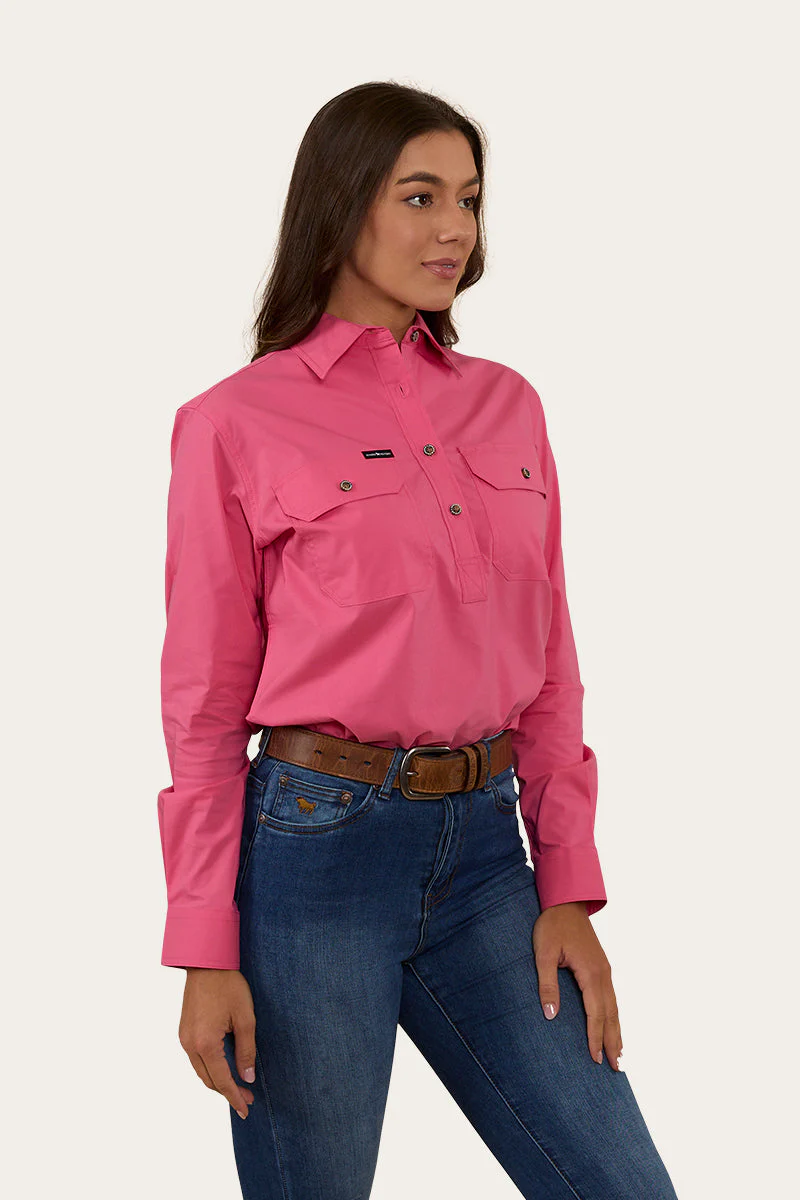 Pentecost River Womens Half Button Coolmax Work Shirt - Image 14