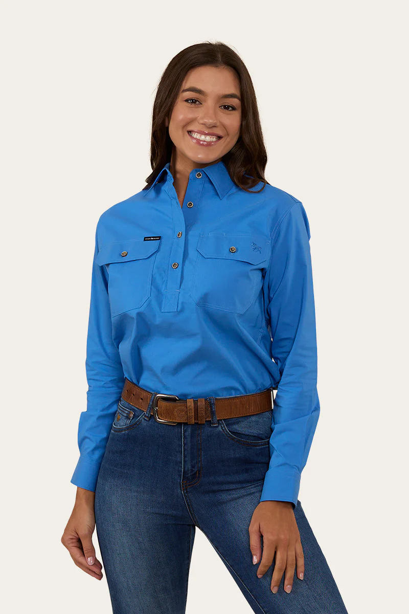 Pentecost River Womens Half Button Coolmax Work Shirt - Image 9