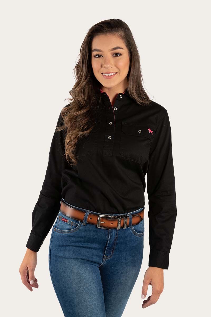 Pentecost River Womens Half Button Work Shirt - Image 11