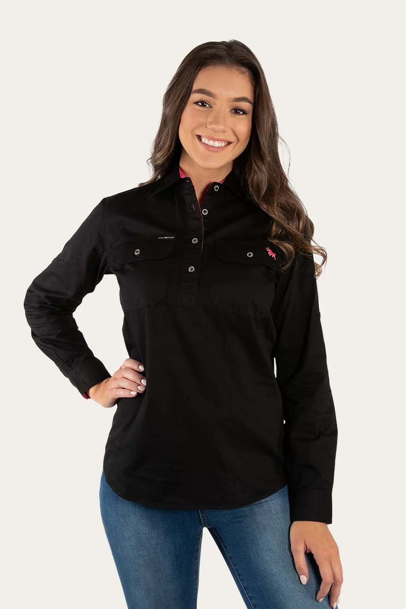 Pentecost River Womens Half Button Work Shirt - Image 12
