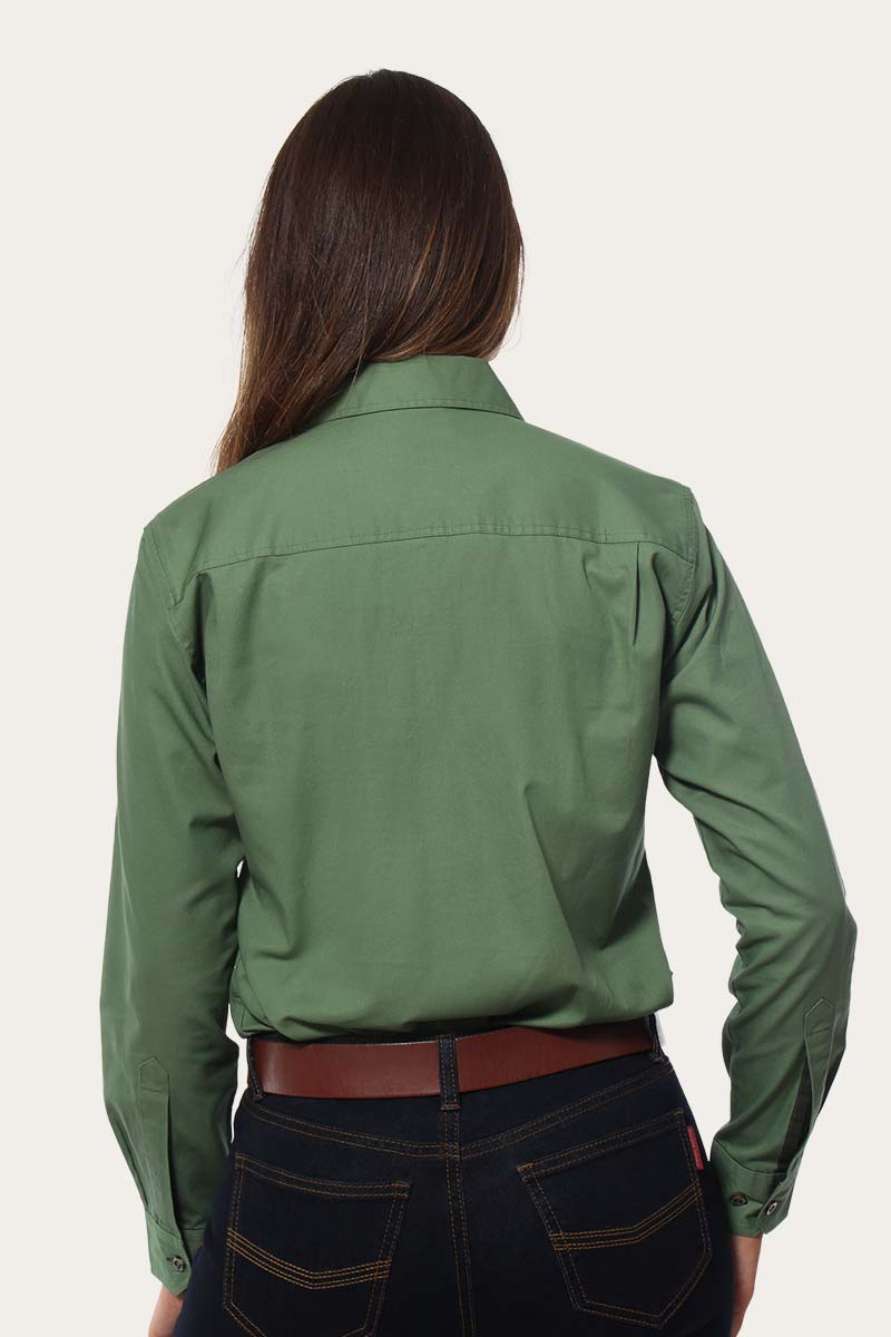 Pentecost River Womens Half Button Work Shirt - Image 35