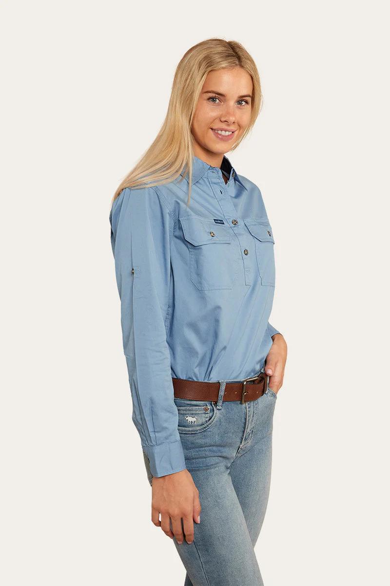 Pentecost River Womens Half Button Work Shirt - Image 50