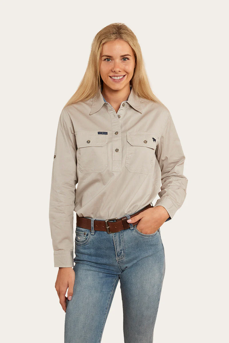 Pentecost River Womens Half Button Work Shirt - Image 6