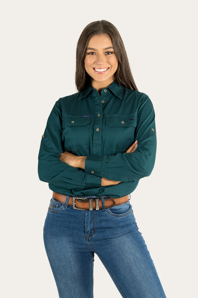 Pentecost River Womens Half Button Work Shirt - Image 69