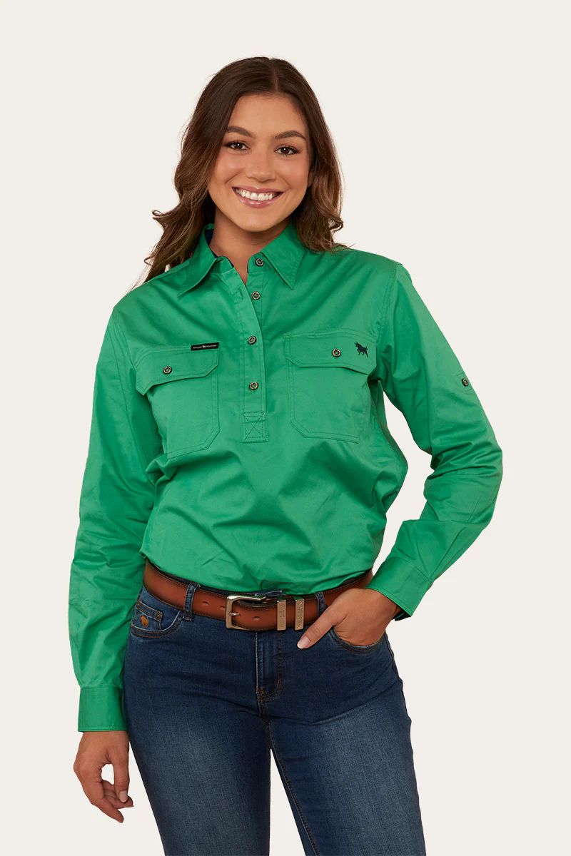 Pentecost River Womens Half Button Work Shirt - Image 71