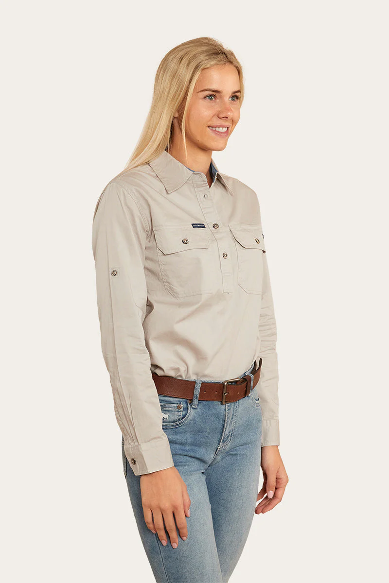 Pentecost River Womens Half Button Work Shirt - Image 9