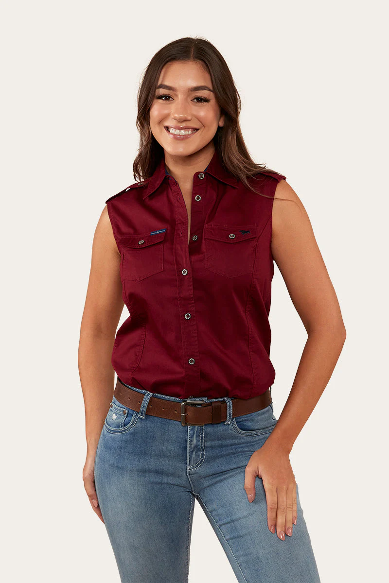 Pentecost River Womens Sleeveless Work Shirt - Image 15