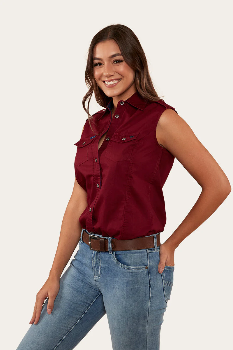 Pentecost River Womens Sleeveless Work Shirt - Image 16
