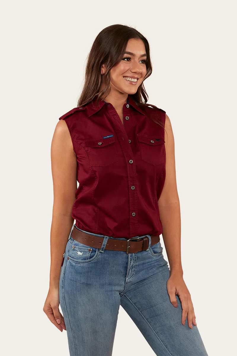 Pentecost River Womens Sleeveless Work Shirt - Image 18