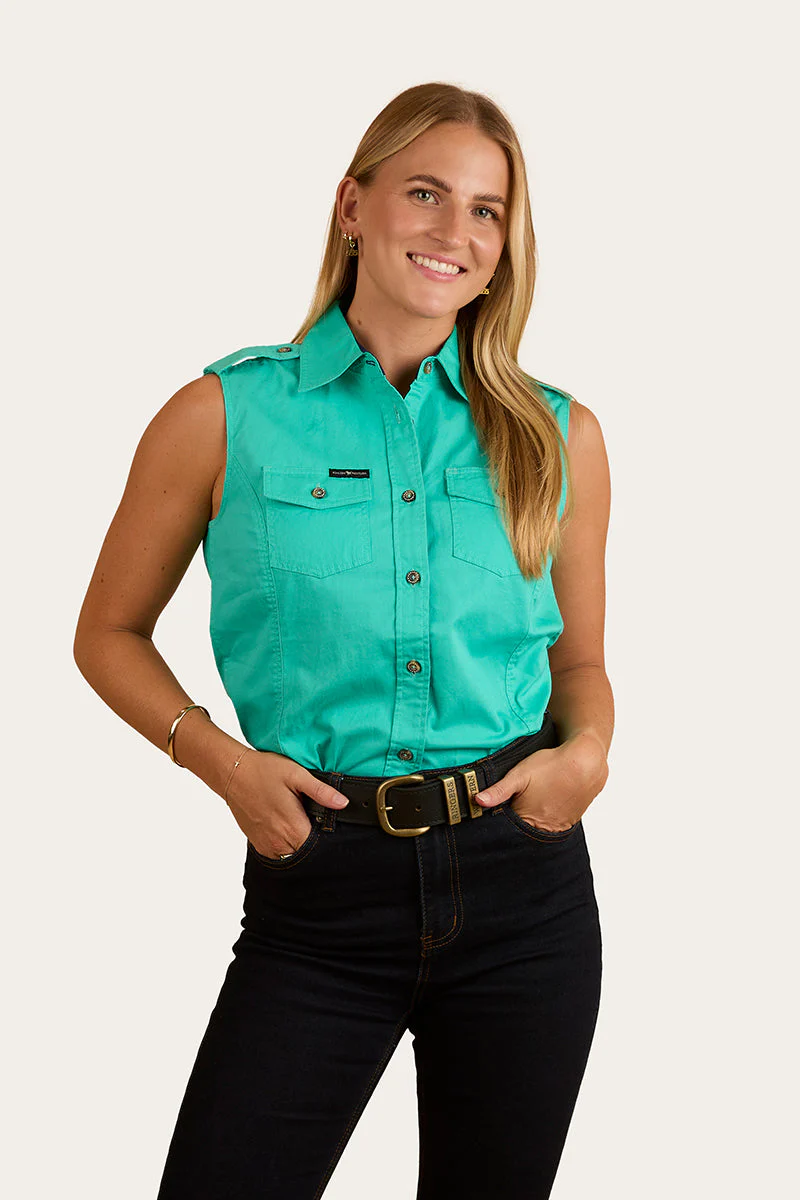 Pentecost River Womens Sleeveless Work Shirt - Image 24