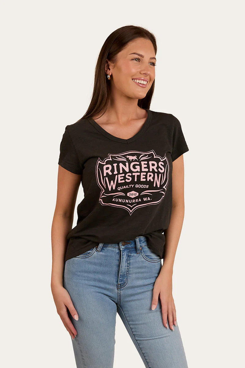 Quality Goods Womens V-Neck T-Shirt - Image 2