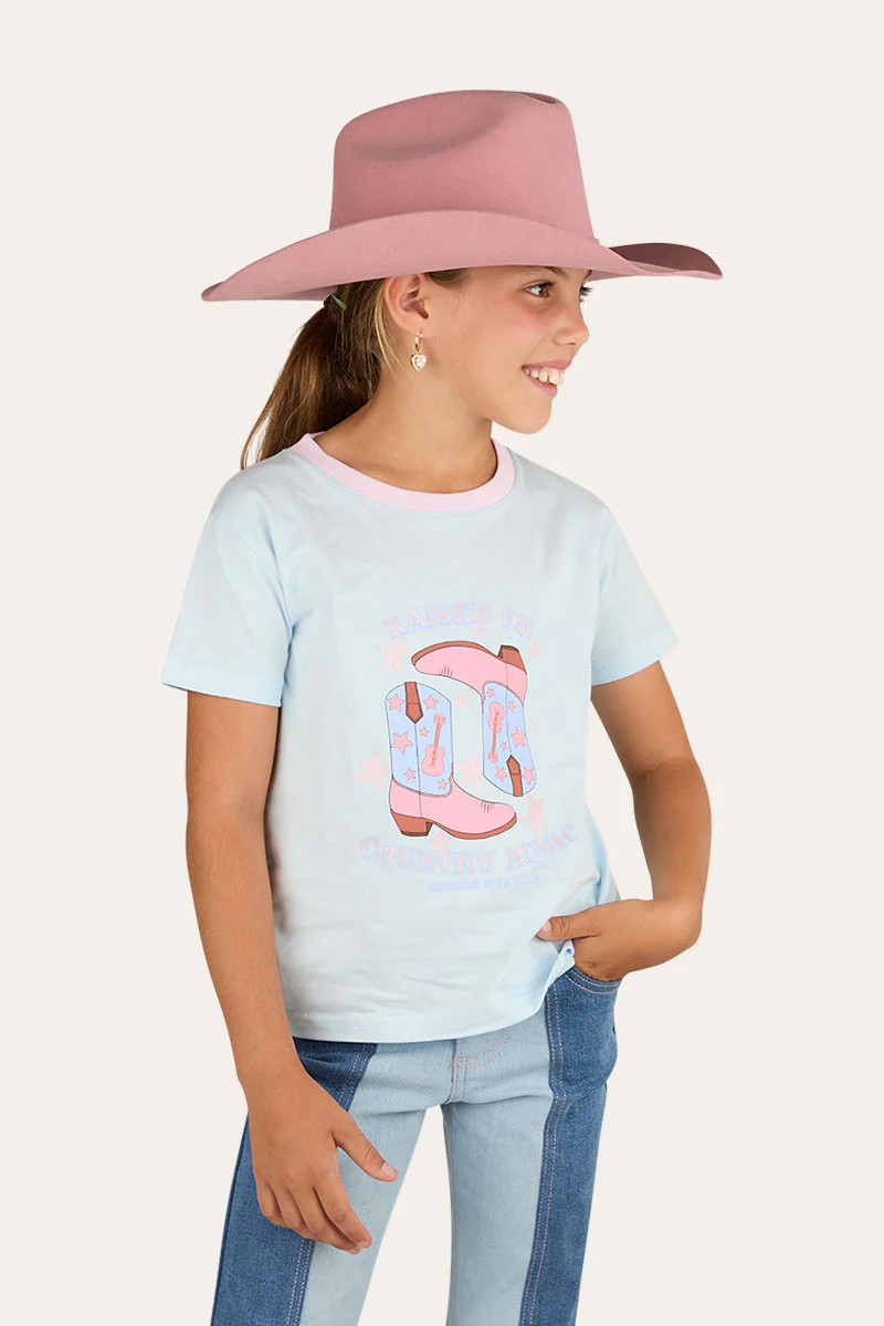 Raised On Country Music Girls Classic Fit T-Shirt