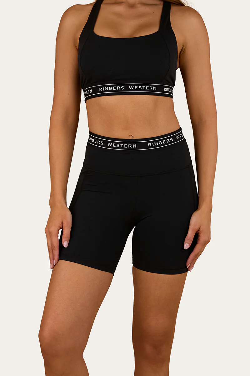 Ringers Active Womens Logo Elastic Pocket Short - Image 3