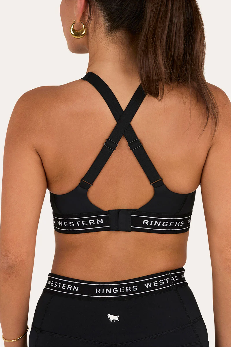Ringers Active Womens Logo Elastic Support Crop - Image 3