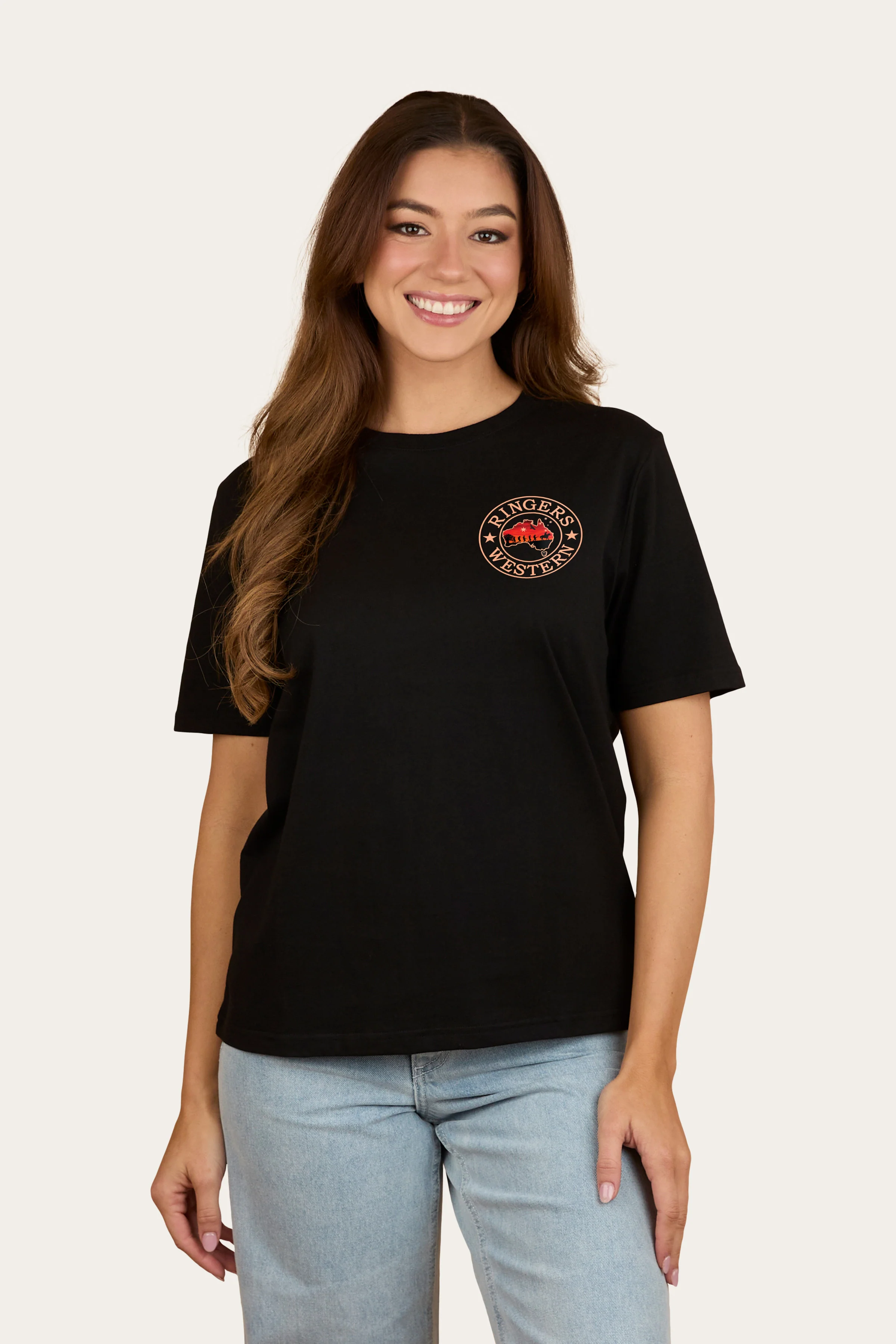 Ringers Western Lest We Forget Womens Stock Fit T-Shirt - Image 2