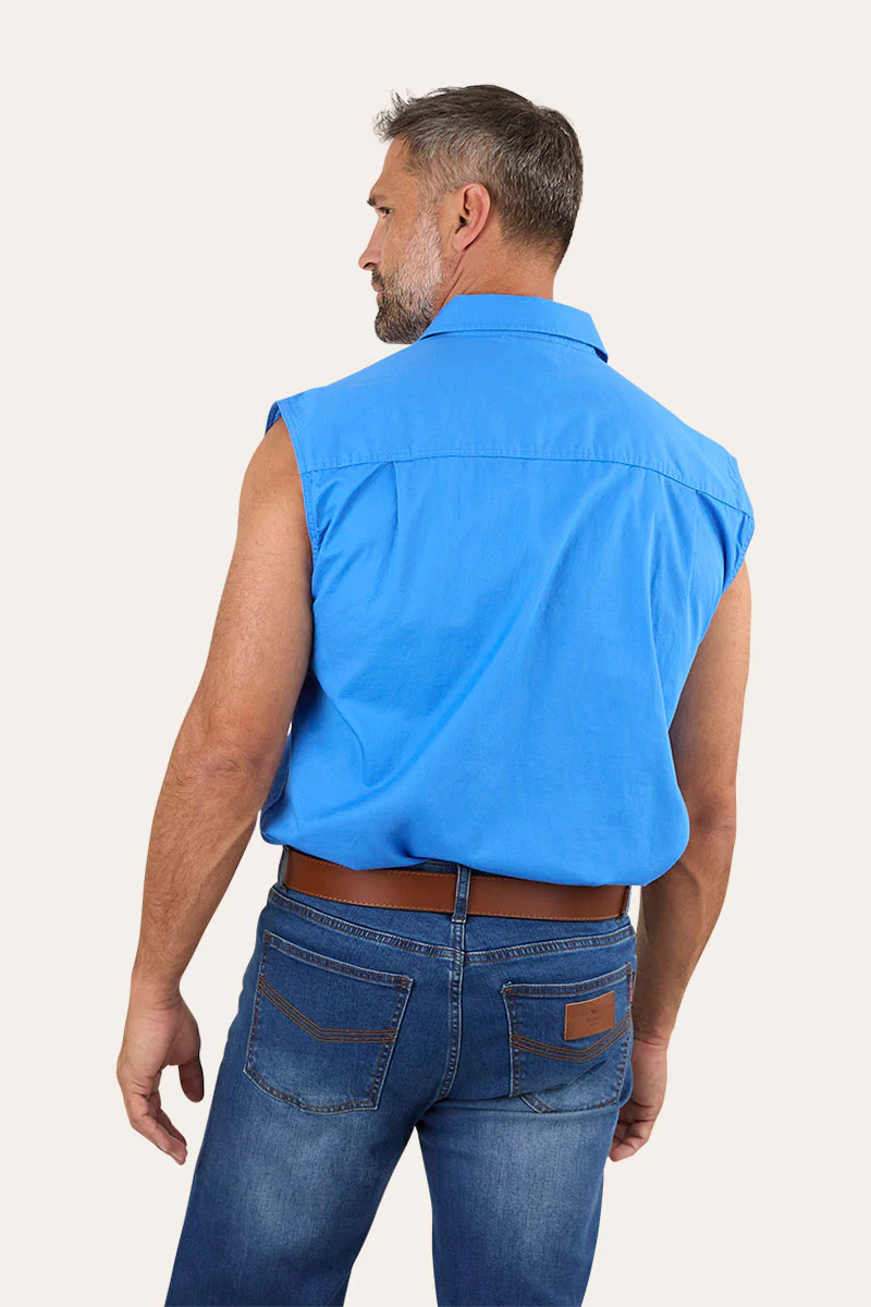 Rob Roy Mens Sleeveless Full Button Work Shirt - Image 17
