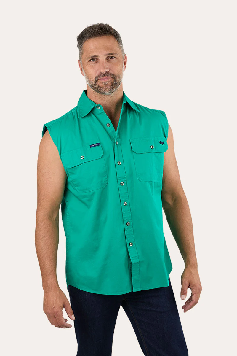 Rob Roy Mens Sleeveless Full Button Work Shirt - Image 26