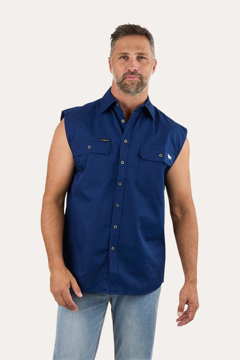 Rob Roy Mens Sleeveless Full Button Work Shirt - Image 32