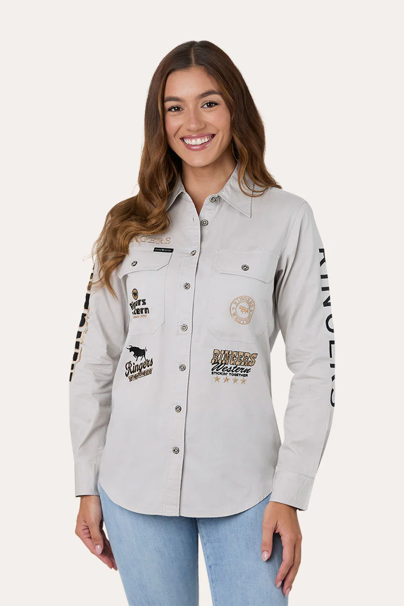 Rodeo Spirit Womens Full Button Workshirt - Image 2