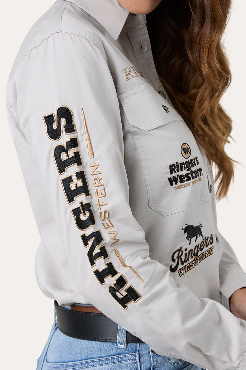 Rodeo Spirit Womens Full Button Workshirt - Image 3