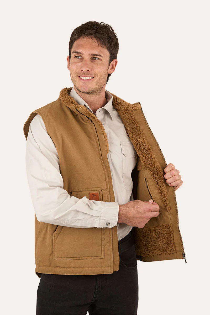 Round Yard Mens Canvas Vest - Image 11