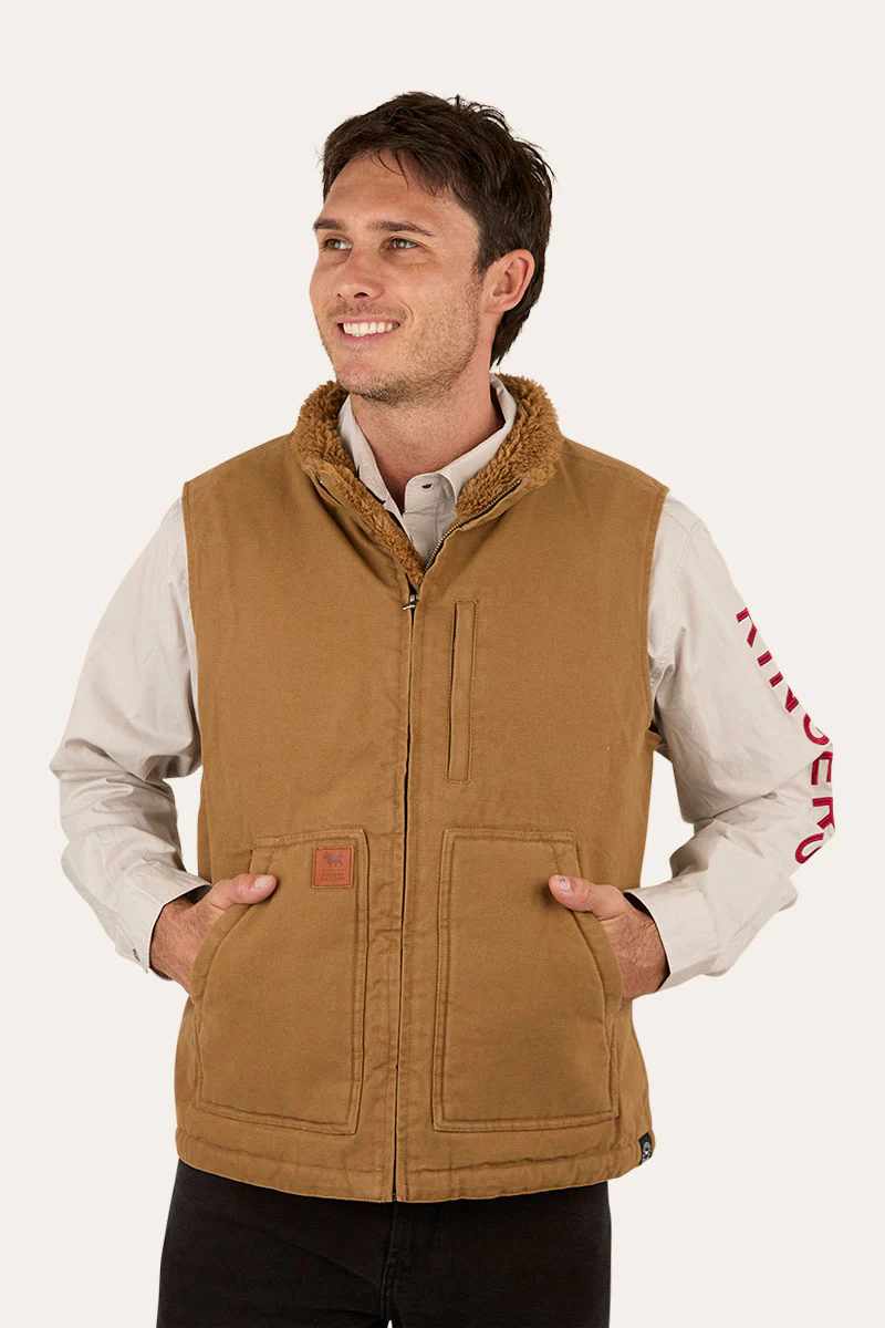 Round Yard Mens Canvas Vest - Image 8