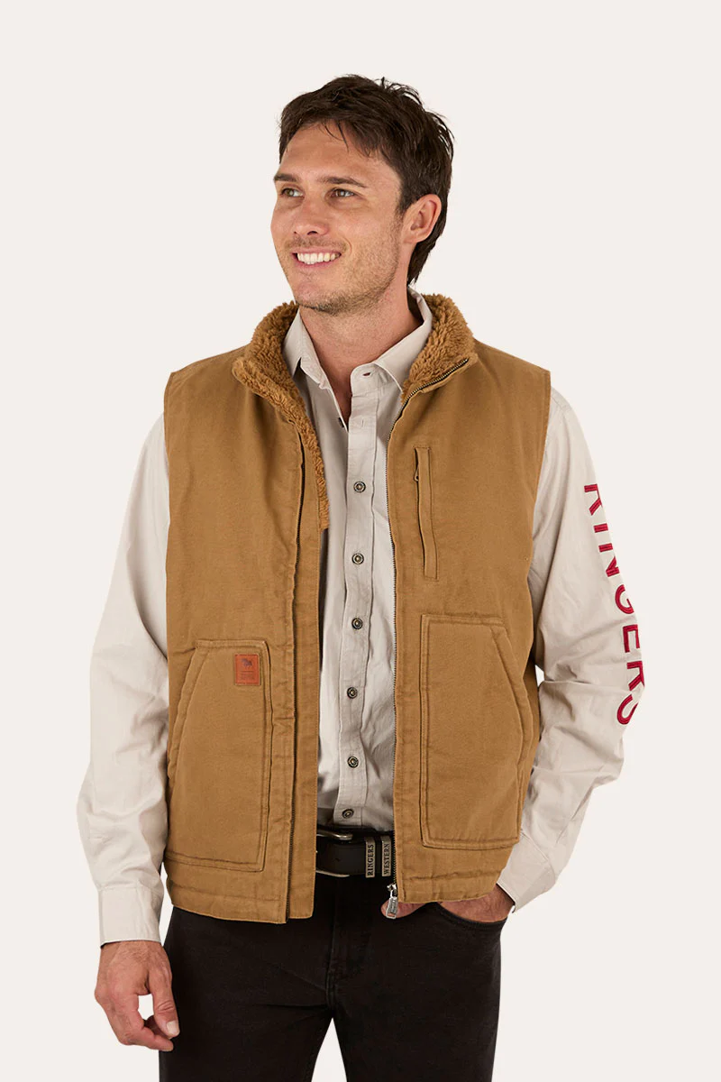 Round Yard Mens Canvas Vest - Image 9