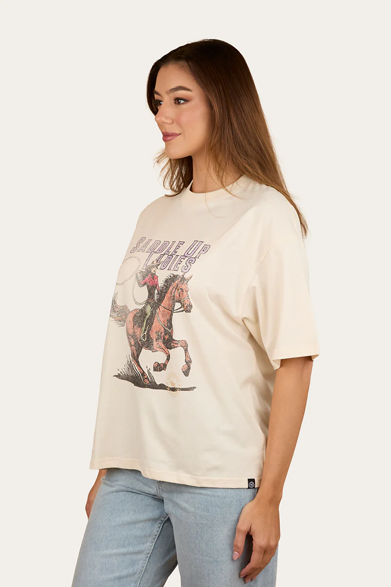 Saddle Up Womens Oversized T-Shirt - Image 3