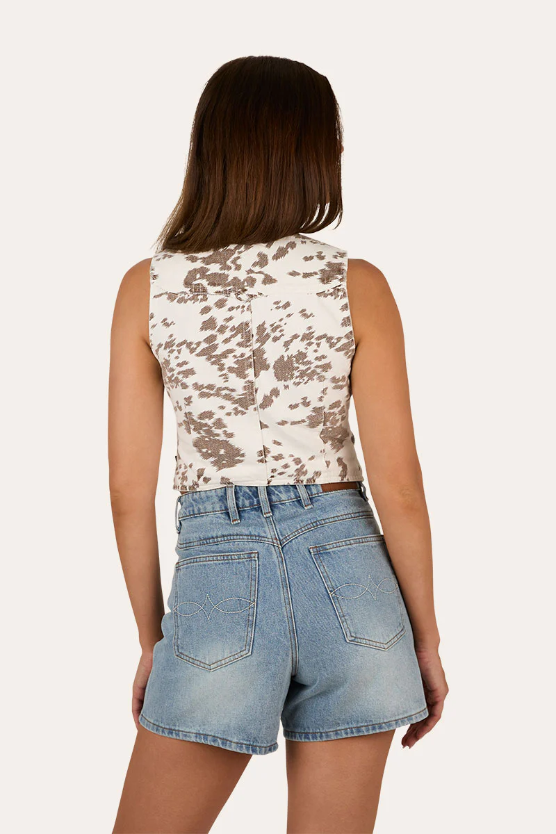 Saige Womens Denim Vest - Image 6