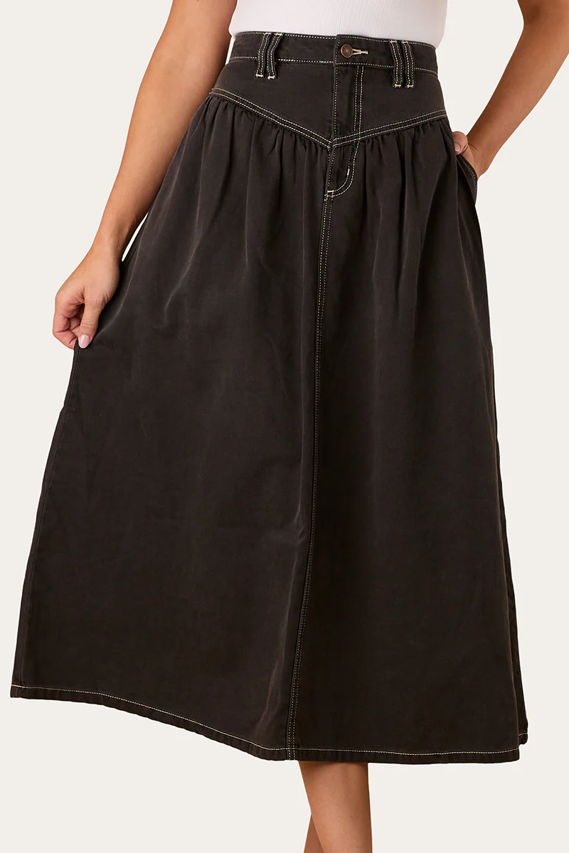 Sarina Womens Midi Skirt