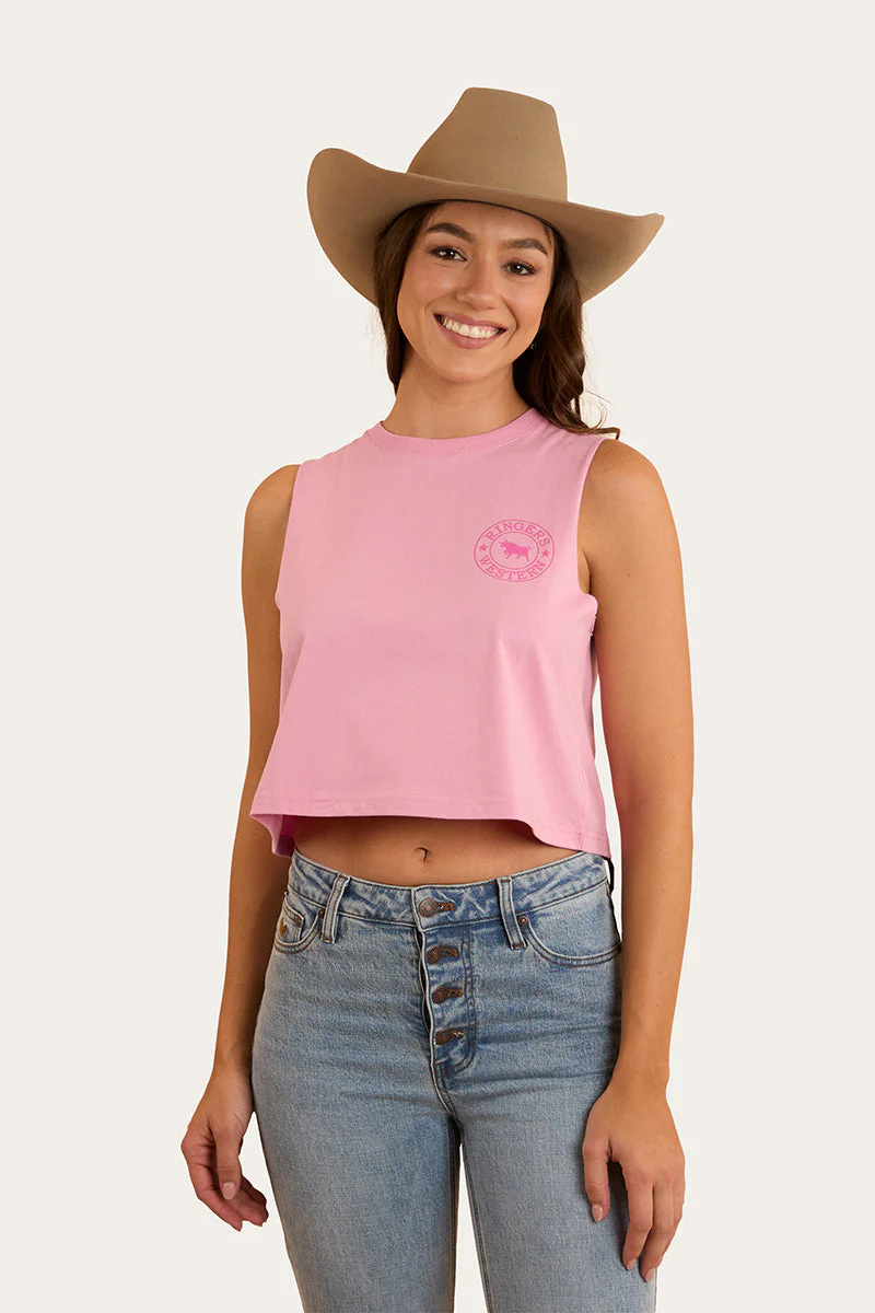 Signature Bull Womens Crop Muscle Tank - Image 10