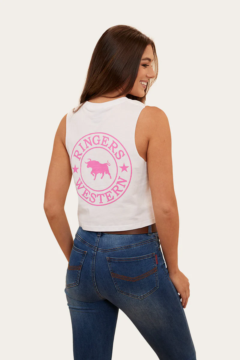Signature Bull Womens Crop Muscle Tank - Image 14