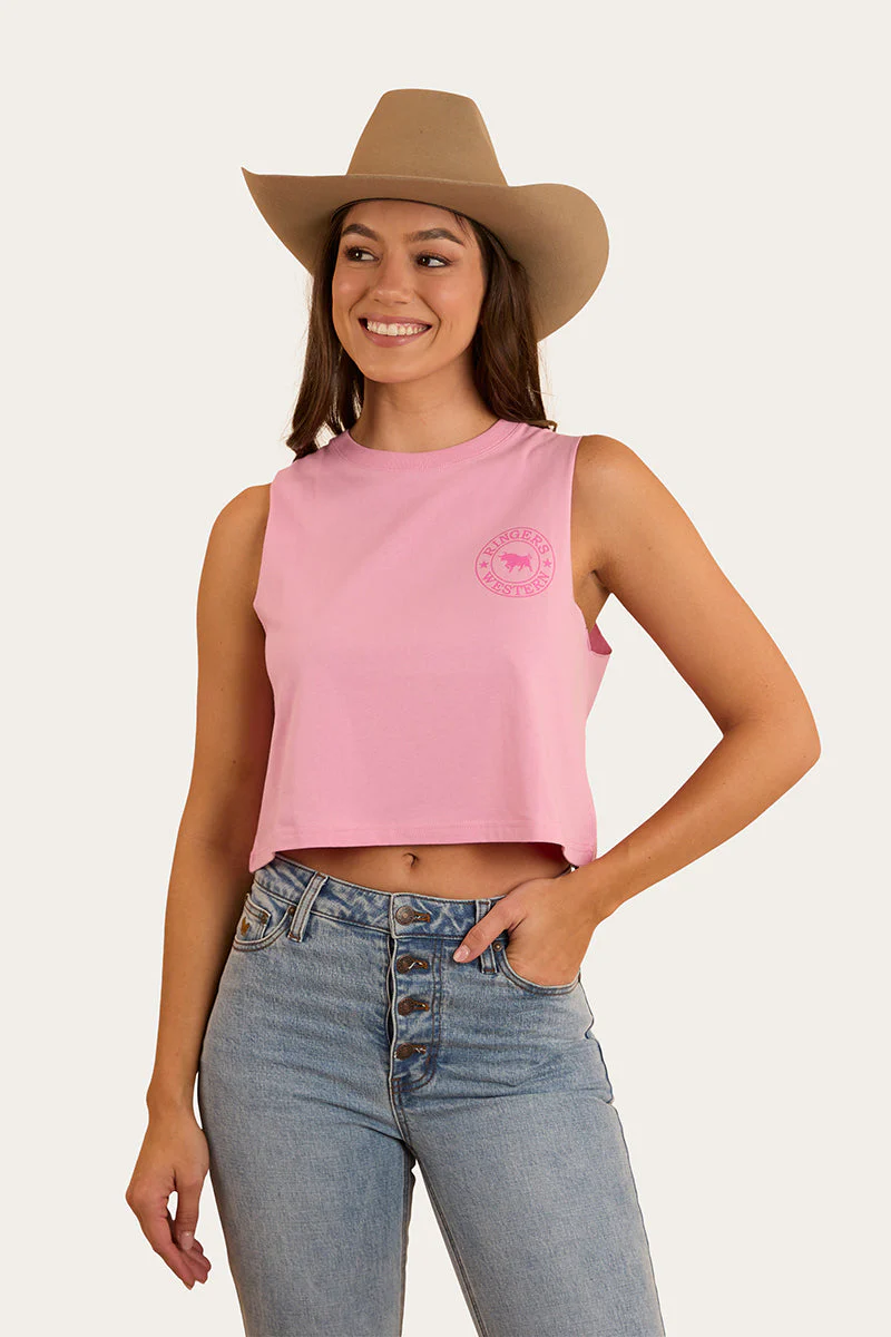 Signature Bull Womens Crop Muscle Tank - Image 6