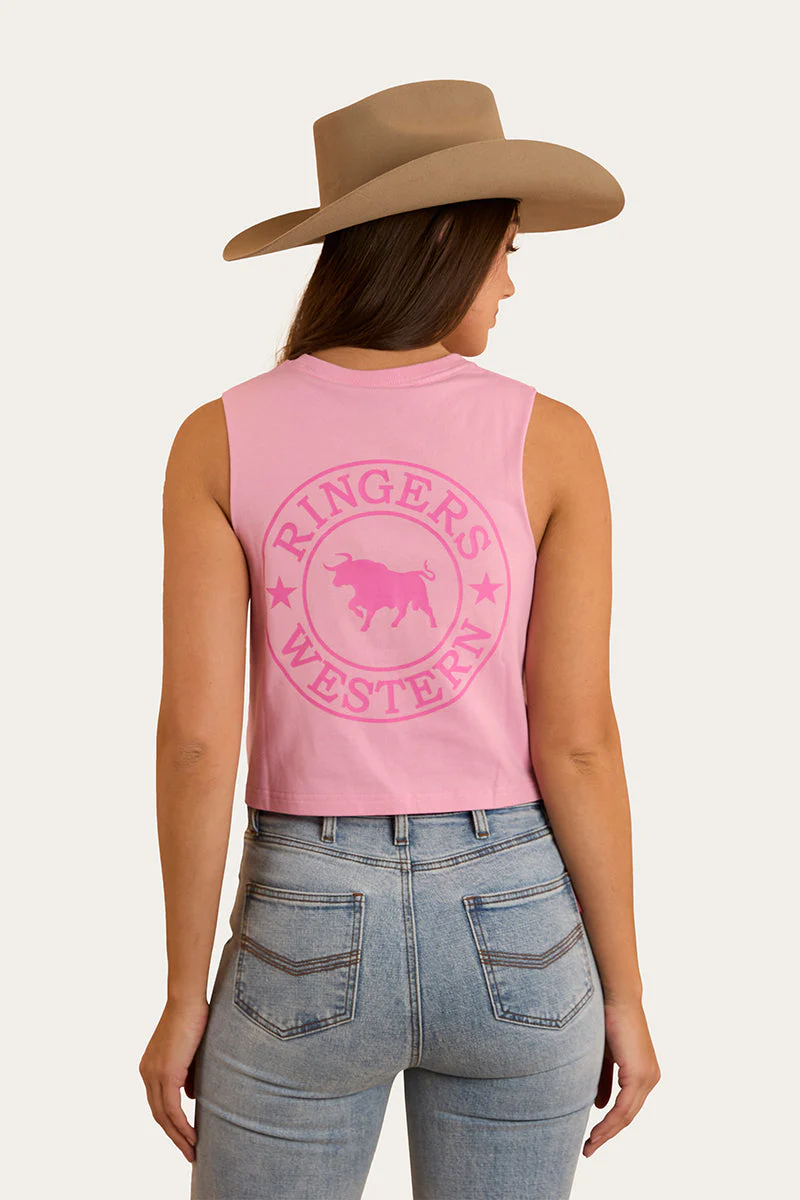 Signature Bull Womens Crop Muscle Tank - Image 7
