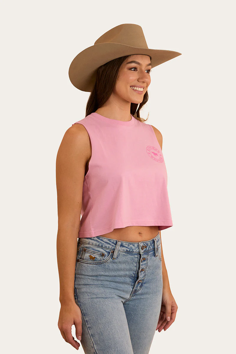 Signature Bull Womens Crop Muscle Tank - Image 8