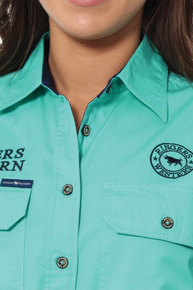 Signature Jillaroo Womens Full Button Work Shirt - Image 45