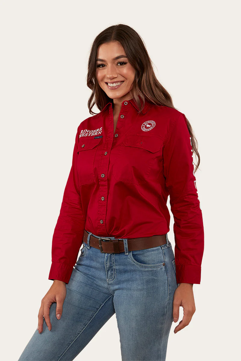 Signature Jillaroo Womens Full Button Work Shirt - Image 71