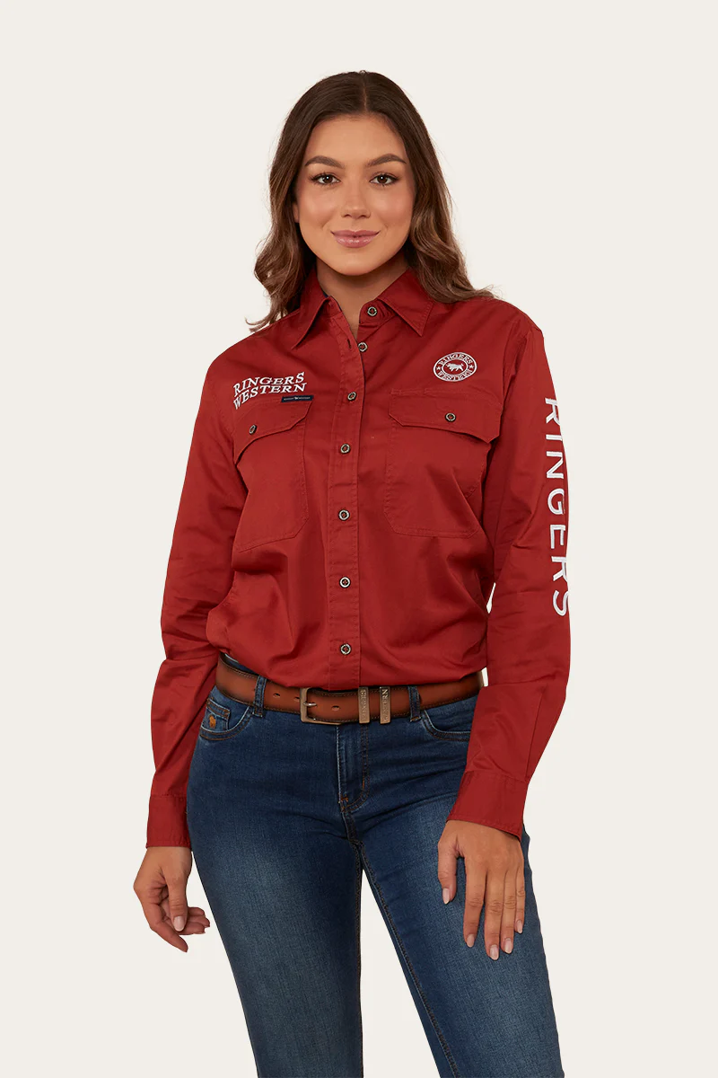 Signature Jillaroo Womens Full Button Work Shirt - Image 75