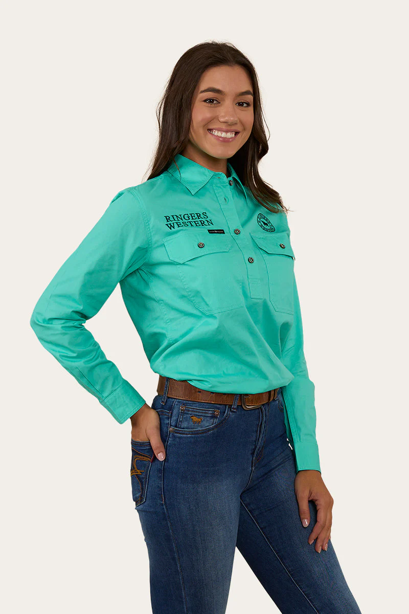 Signature Jillaroo Womens Half Button Work Shirt - Image 11