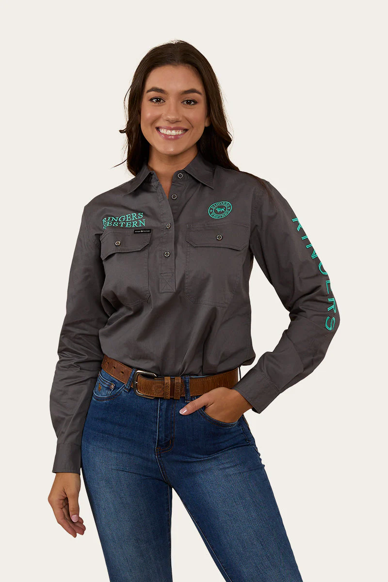 Signature Jillaroo Womens Half Button Work Shirt - Image 12