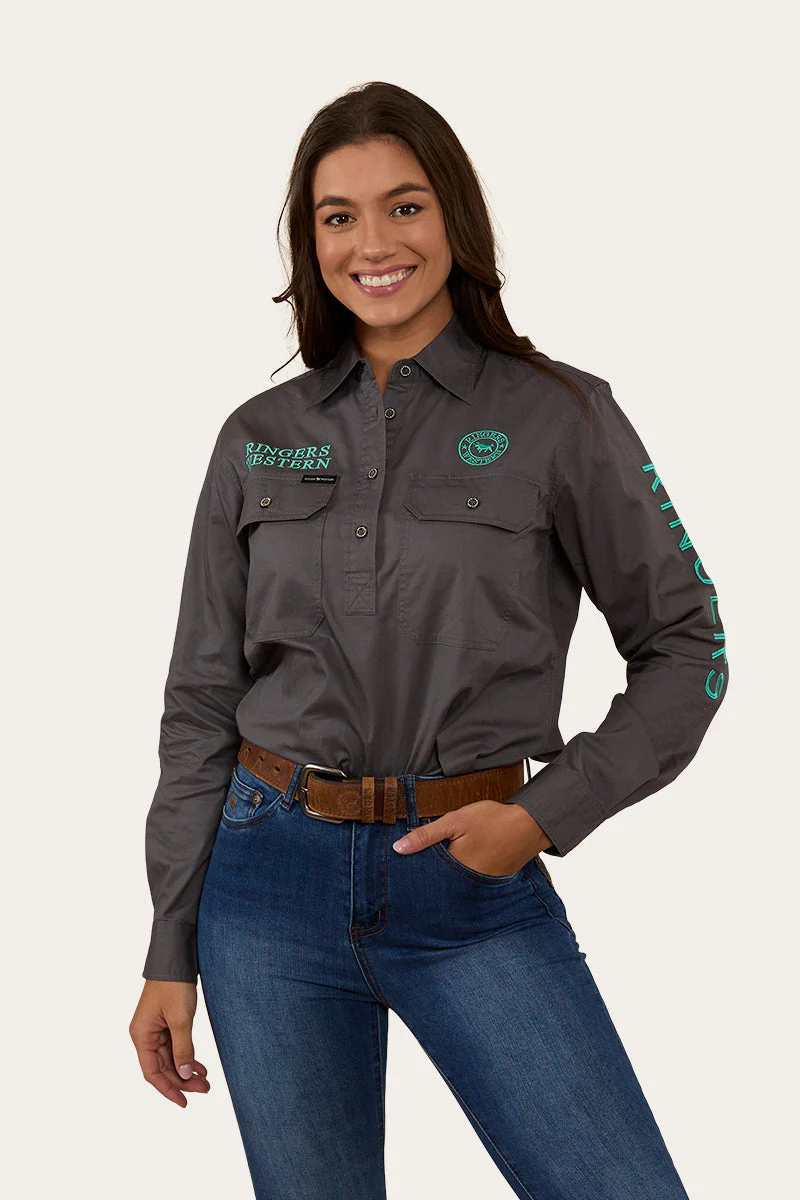 Signature Jillaroo Womens Half Button Work Shirt - Image 14