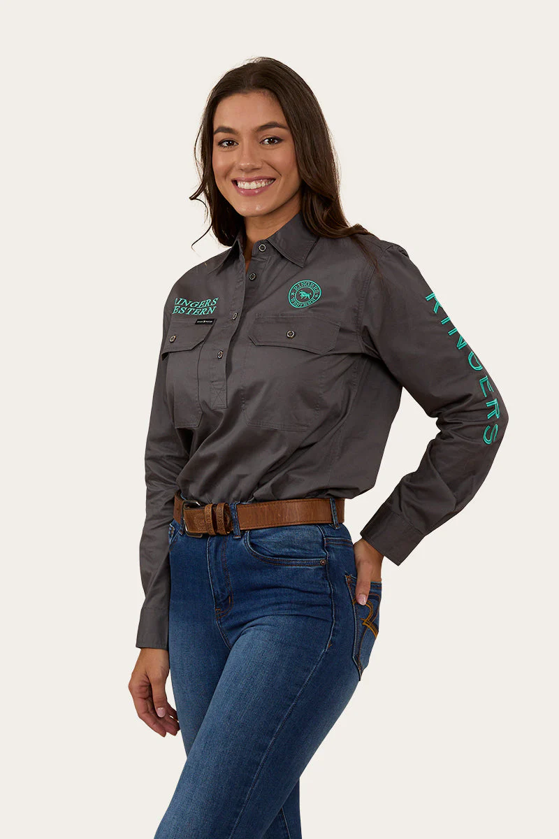 Signature Jillaroo Womens Half Button Work Shirt - Image 16