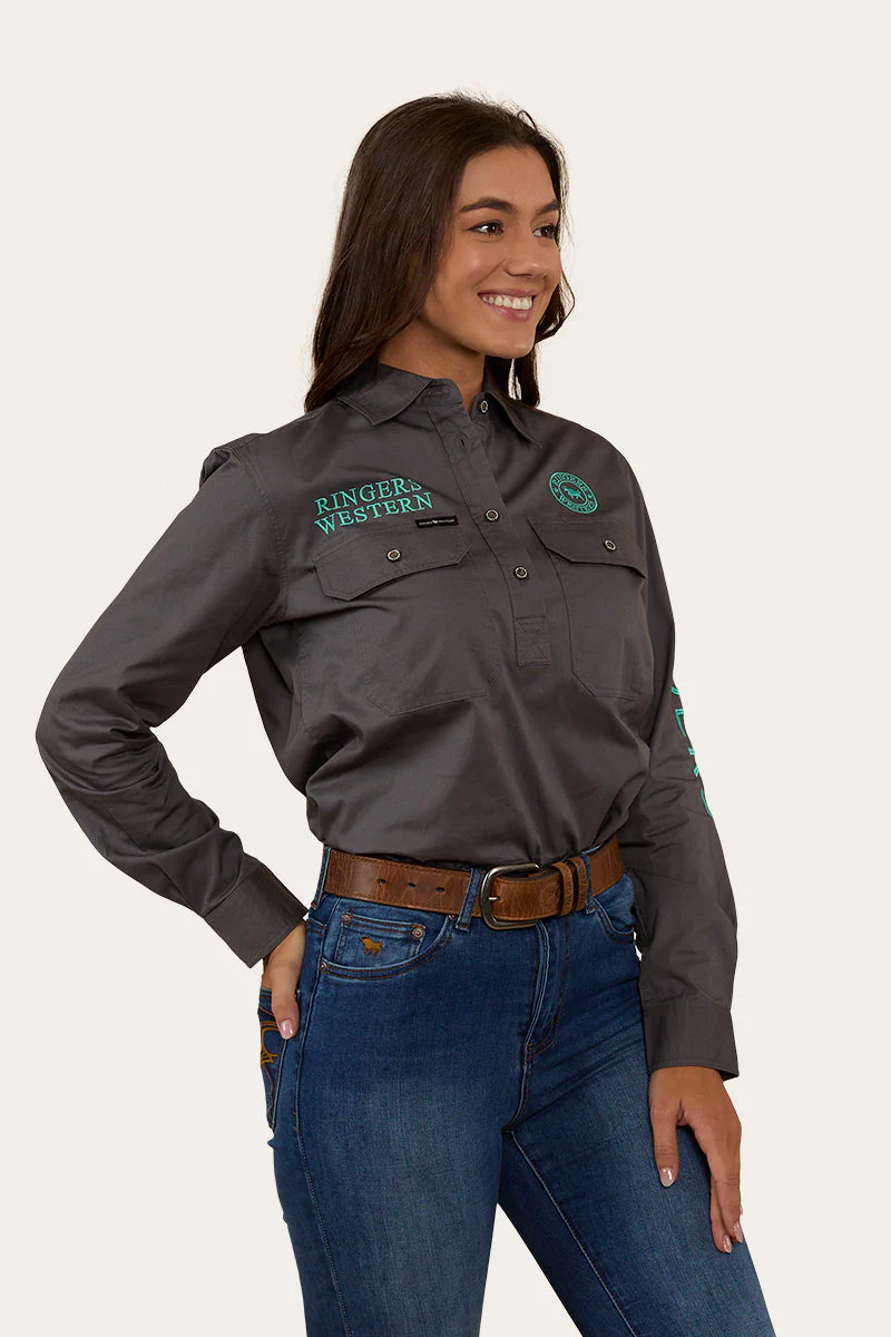 Signature Jillaroo Womens Half Button Work Shirt - Image 17