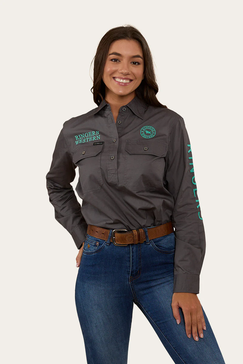 Signature Jillaroo Womens Half Button Work Shirt - Image 18