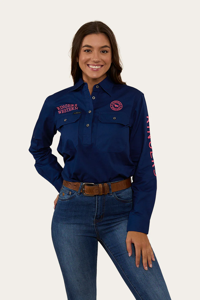 Signature Jillaroo Womens Half Button Work Shirt - Image 19