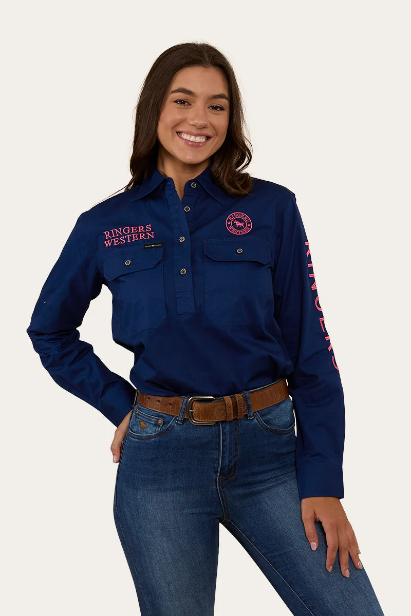 Signature Jillaroo Womens Half Button Work Shirt - Image 25